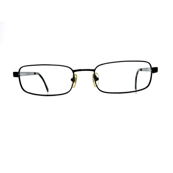 Versace Accessories - Versace Black Metal Rectangular Glasses Italy MOD 1001 1009 52 19 135